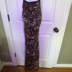 Leopard Spaghetti Strap Ruched Dress